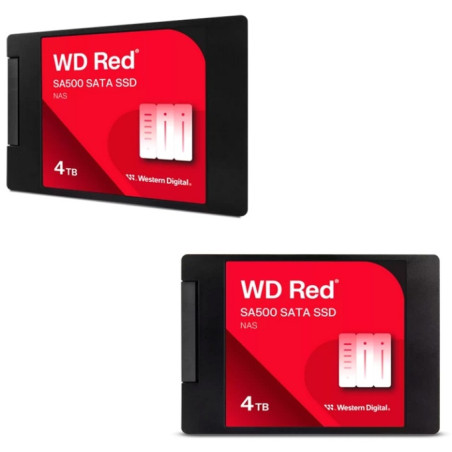 DISCO DURO ESTADO SOLIDO SSD WESTERN DIGITAL RED SA500 NAS, 4TB, SATA 6GB/S, 2.5", 7MM