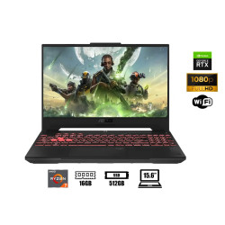 LAPTOP ASUS RYZEN 7 TUF GAMING A15 R7-7435HS FA507NUR-LP005 (90NR0JP5-M00250) 15.6 FHD /RAM 16GB/SSD 512GB/NVIDIA RTX 4050 6GB