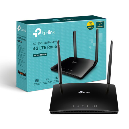 ROUTER TP-LINK ARCHER MR400-APC AC1200 LTE 4GB BOBLE BANDA