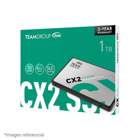 SSD Teamgroup CX2, 1TB, SATA 6.0 Gb/S, 2.5″, ECC, DC +5V