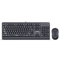 KIT TECLADO Y MOUSE MICRONICS NORTON MIC T100 BLACK USB