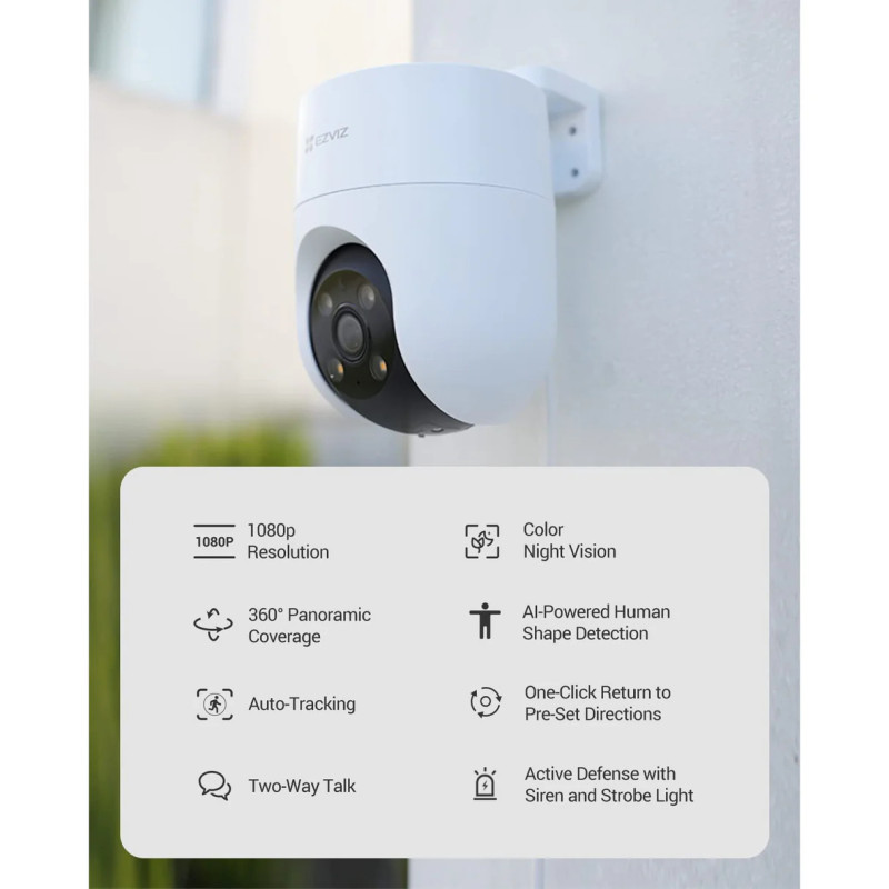 CAMARA WIFI EZVIZ CS-H8C-R100-1K2WKFL FHD 2MP 1080P