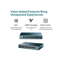 SWITCH TP-LINK TL-SG108 GIGABIT 8PTOS