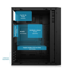 CASE ENKORE ULTRA ENC 1001 GABINETE 230W 8CM FAN