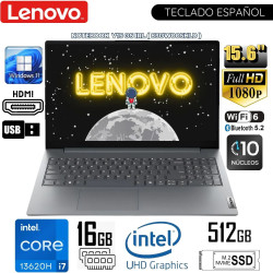 LAPTOP LENOVO V15 G5 IRL  INTEL CORE I7-13620H/RAM 16GB/SSD 512GB/ 15.6" FHD/83GW005HLD