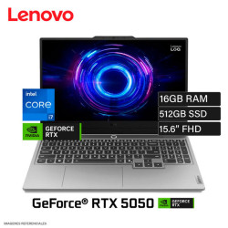 LAPTOP GAMER LENOVO LOQ 15IRX10 INTEL CORE I7-13700HX /16GB RAM /512GB SSD /15.6" /GEFORCE RTX 5050 8GB /83JE00Q8LM