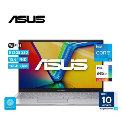 LAPTOP ASUS VIVOBOOK 15 X1504ZA-NJ391 INTEL CORE I5 1235U / 16GB RAM / 512GB SSD / 15.6” FHD/ INTEL IRIS XE / FREEDOS
