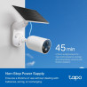 CAMARA TAPO C425 KIT 4MP DETECCIÓN IA BATERÍA PANEL SOLAR BLANCO
