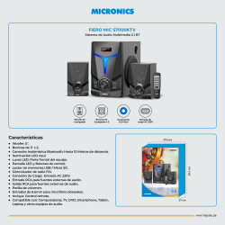 PARLANTE MICRONICS 2.1 FIERO MIC S7000KTV