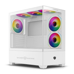 CASE GAMER ICUBE MIC GC800-6W, 6FAN ARGB, WHITE, S/F