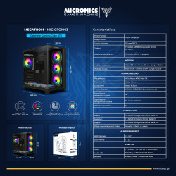 CASE MEGATRON MIC GFC1003 7FAN ARGB MICRONICS