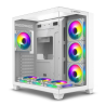 CASE GAMER MEGATRON WHITE MIC GFC1003W.7 GABINETE 7FAN ARGB (D:42cm W:28cm H:41cm) MICRONICS – 7 COOLER