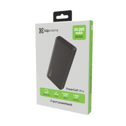CARGADOR PORTATIL  KLIPXTREME KPB-750 BLACK 20000 MAH