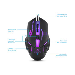 KIT GAMER BRAVIO5 ENT G1000-5 TECLADO + MOUSE + AURICULAR + PARLANTE + PAD MOUSE ENKORE