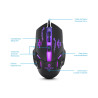 KIT GAMER BRAVIO5 ENT G1000-5 TECLADO + MOUSE + AURICULAR + PARLANTE + PAD MOUSE ENKORE