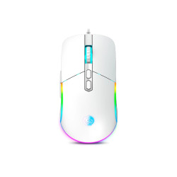 KIT TECLADO MOUSE PADMOUSE STRIKER GRAY WHITE RAINBOW CBX GT1802W SWITCH BROWN
