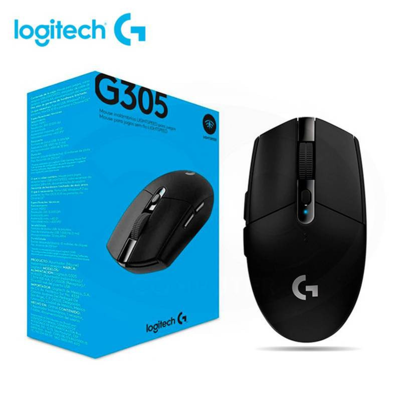 MOUSE LOGITECH G305 LIGTHSPEED WIRELESS BLACK (910-005281)
