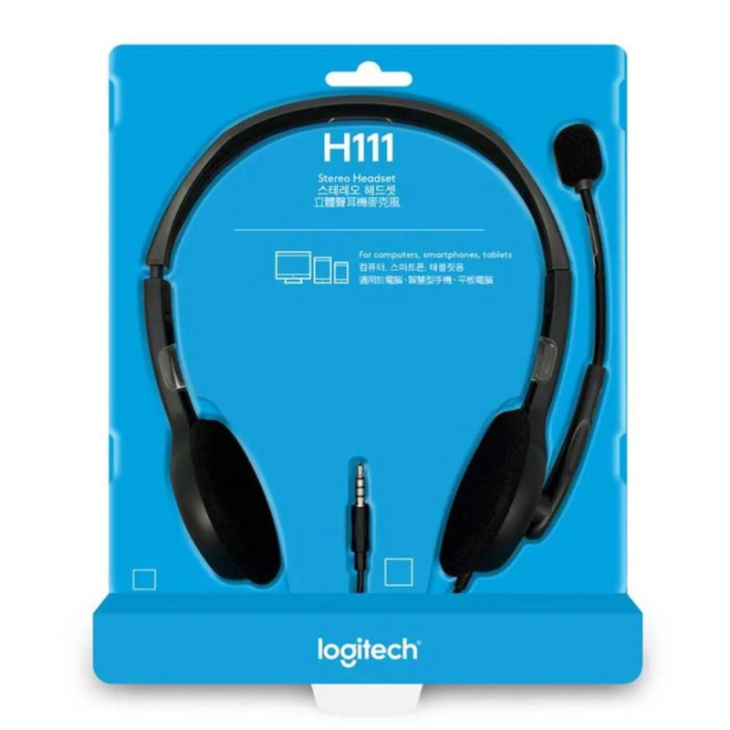 AUDIFONO C/MICROF. LOGITECH H111 SILVER (981-000612)