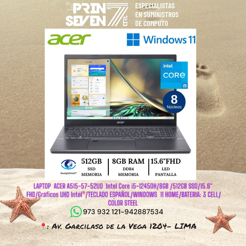 LAPTOP ACER A515-57-52UO