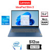 LAPTOP LENOVO IDEAPAD SLIM3 15IAH8 - I5-12450H /16GB RAM /512GBSSD /15.6/ 83ER001DLM