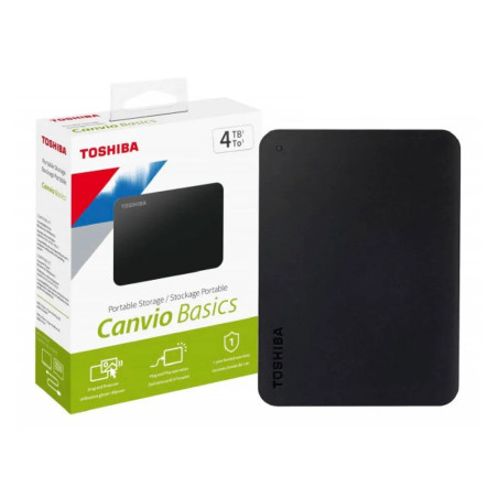 DISCO DURO DE 4TB EXTERNO TOSHIBA CANVIO BASIC USB 3.0 BLACK