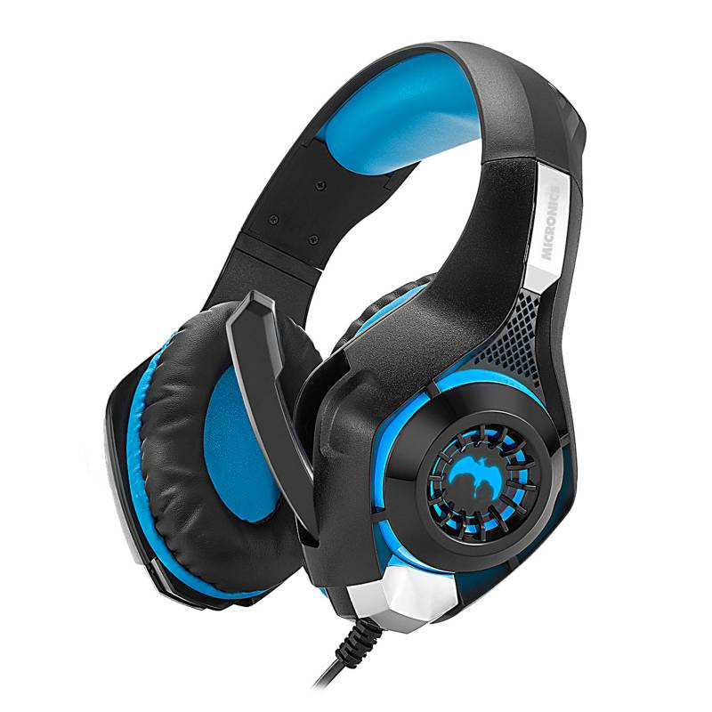 AUDIFONO GAMER LED CON MICROFONO THERODACTIL MIC HG800-P4 USB MICRONICS