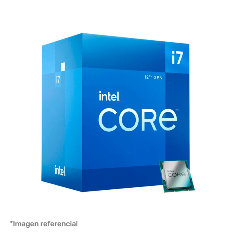 PROCESADOR INTEL CORE I7-12700F, 1.60 / 4.90GHZ, 25MB SMARTCACHÉ, LGA1700, INTEL 7(10NM)