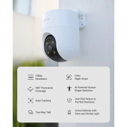 CAMARA PARA EXTERIOR H8C 4MP 2K EZVIZ
