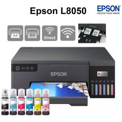 IMPRESORA FOTOGRAFICA EPSON ECOTANK L8050 PVC CD DVD USB WI-FI DIRECT