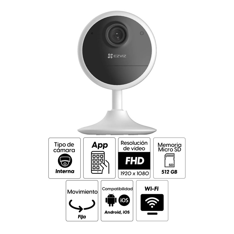 CAMARA DE SEGURIDAD EZVIZ CS-CB1-2MP, 2MP, 1080P