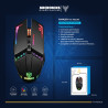 MOUSE GAMER INALAMBRICO RANGER RX MIC M822RX WIFI  7LEDS/7BOTONES / MICRONICS