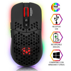 MOUSE INALÁMBRICO MICRONICS WARRIOR GM828RX NEGRO