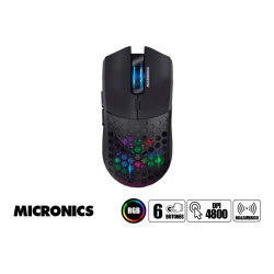 MOUSE GAMER WIFI RECARGABLE RGB 7B 4800DPI MICRONICS