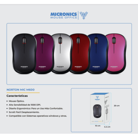 MOUSE USB MICRONICS NORTON  M600