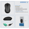 MOUSE OPTICO ALAMBRICO MICRONICS SPIRIT MIC M657 CON ADAPTADOR PS2