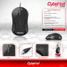 MOUSE USB CYBERTEL THOR BLK CYB M100K