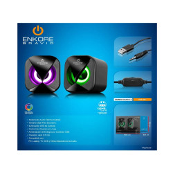 PARLANTE USB 2.0 BRAVIO ENS 300 RGB ENKORE
