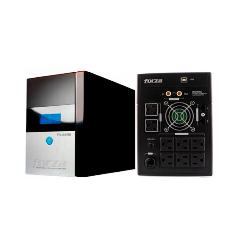 UPS 2200VA(1200W) FORZA FX-2200LCD-U interactiva
