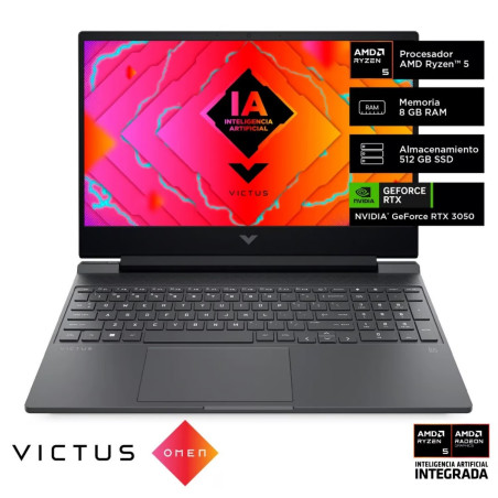 LAPTOP HP VICTUS BY 15-FB2002LA ( A14LLLA ABM )RYZEN 5 8645HS|RAM 8GB | SSD 512GB | 15.6"  / RTX 3050 6GB | WIN 11