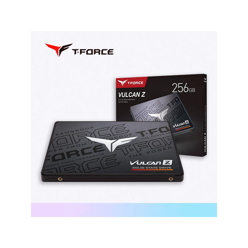 DISCO DURO SOLIDO T-FORCE VULCAN Z, 256GB, SATA III 6GB/S, 2.5", NEGRO, DC