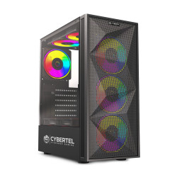 CASE GAMER USB3.0 4FAN RAINBOW CYBERTEL DYNAMO CBX5017  /SIN FUENTE