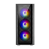 CASE CYBERTEL XTREME BLACK CBX5001 GABINETE GAMER USB3.0 4FAN RAINBOW (S00151)