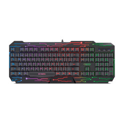 TECLADO GAMER ELEKTRON CYB K508 CYBERTEL USB RAINBOW