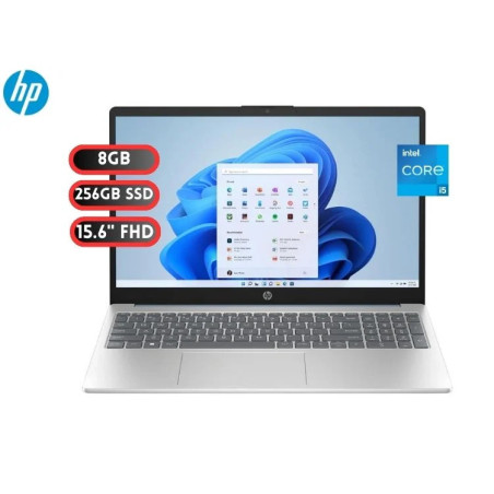 LAPTOP HP 15-FD0005LA 15.6' FHD, CORE I5-1335U HASTA 4.6GHZ/ 8GB DDR4-3200MHZ (2 X 4GB) / 256GB SSD /FREEDOS
