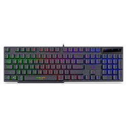 TECLADO GAMER ENKORE BRAIN ENK-603, LED RAINBOW,TIPO  MECÁNICO